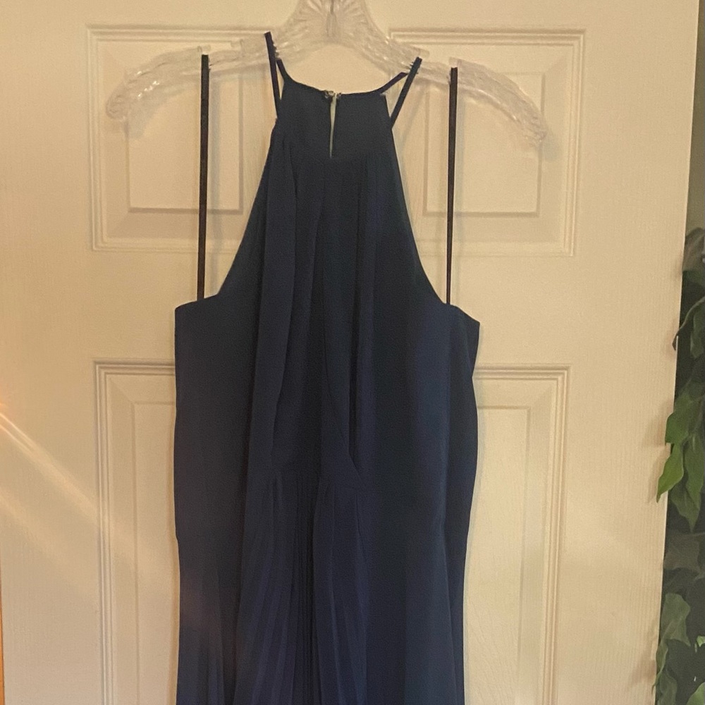 BCBGeneration Pleated Dress Navy Blue